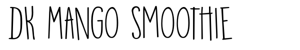DK Mango Smoothie font preview